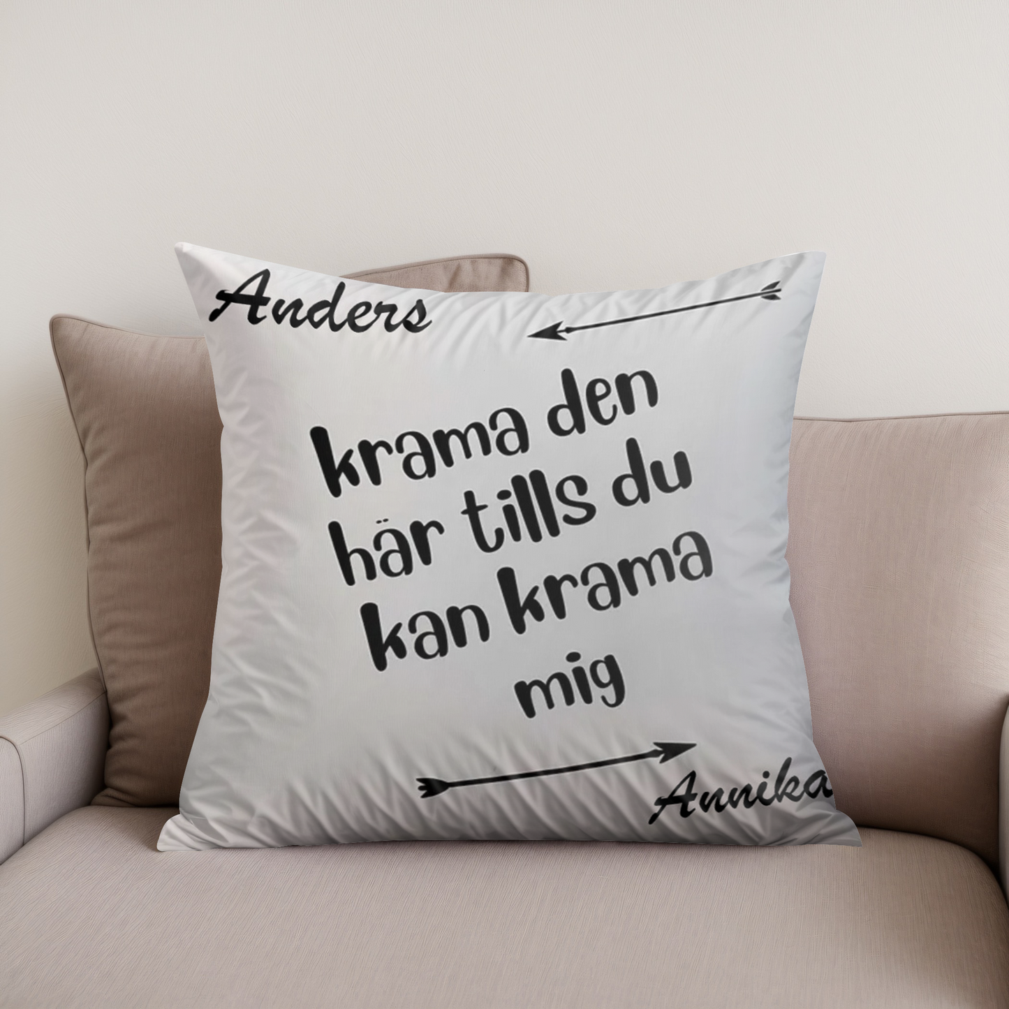 Personalisierter Kissenbezug – Umarme dieses hier