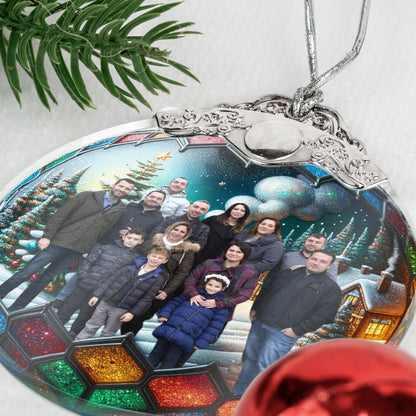 Personalisierte Weihnachtsdeko – Fotokugel