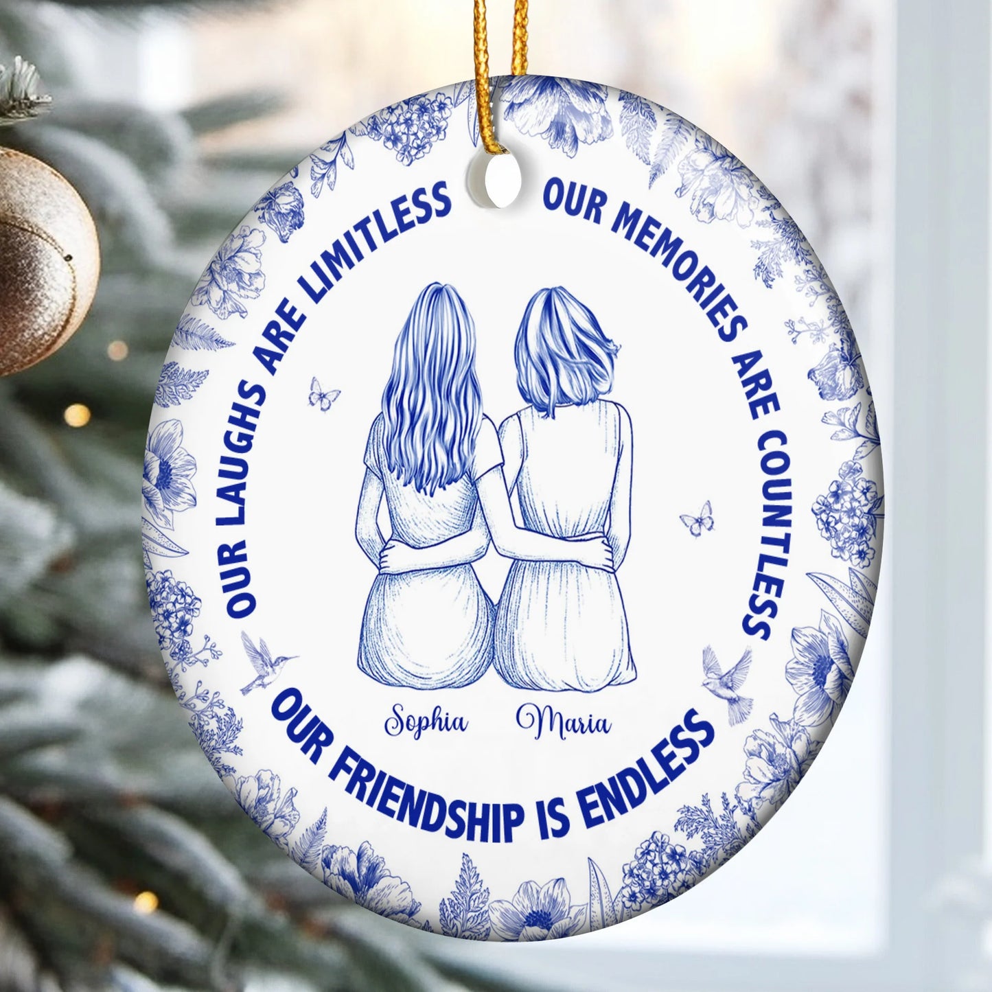 Personalisierte Weihnachtsdeko – Grenzenlose Schwestern