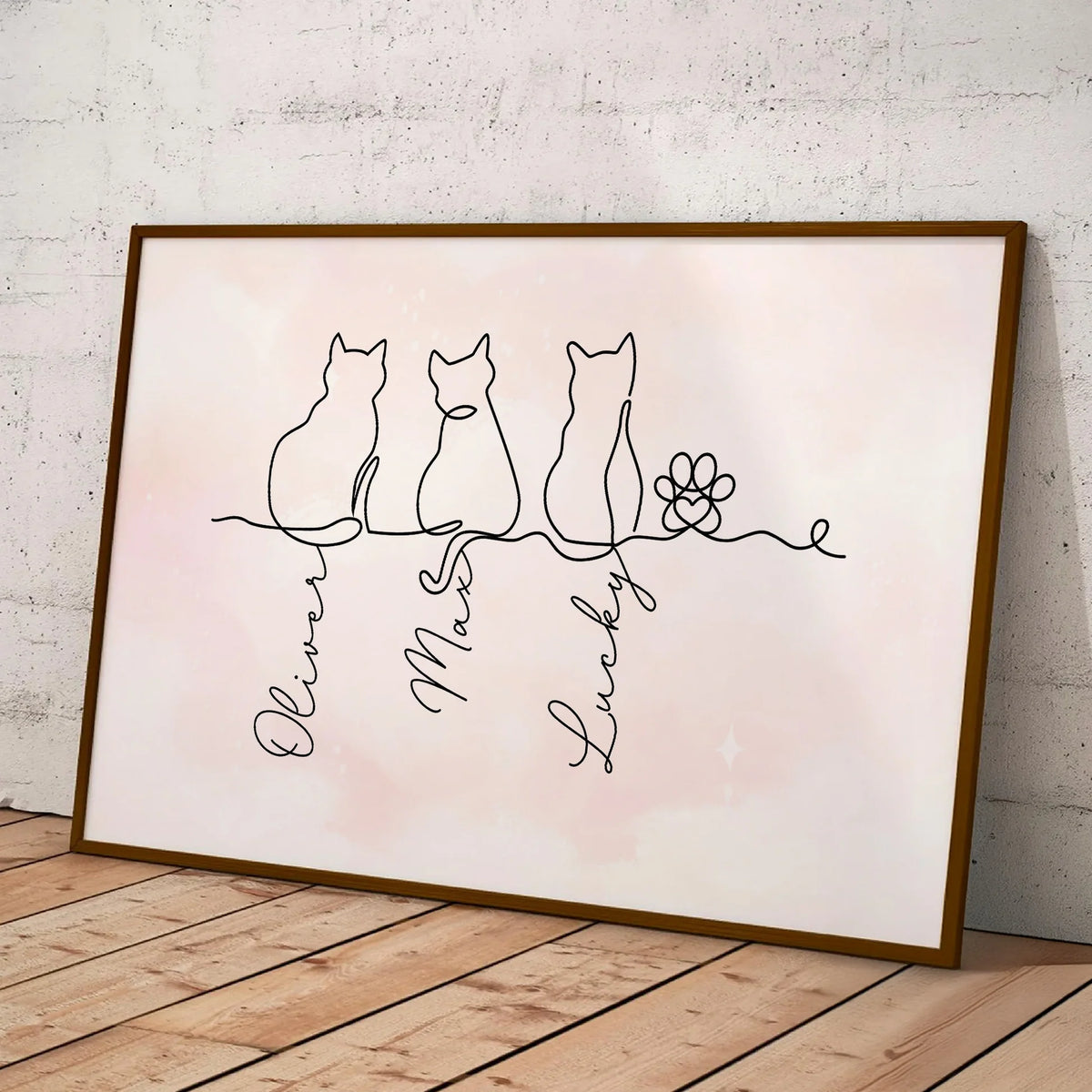 Personalisiertes Haustierposter – Geschenk für Katzenliebhaber