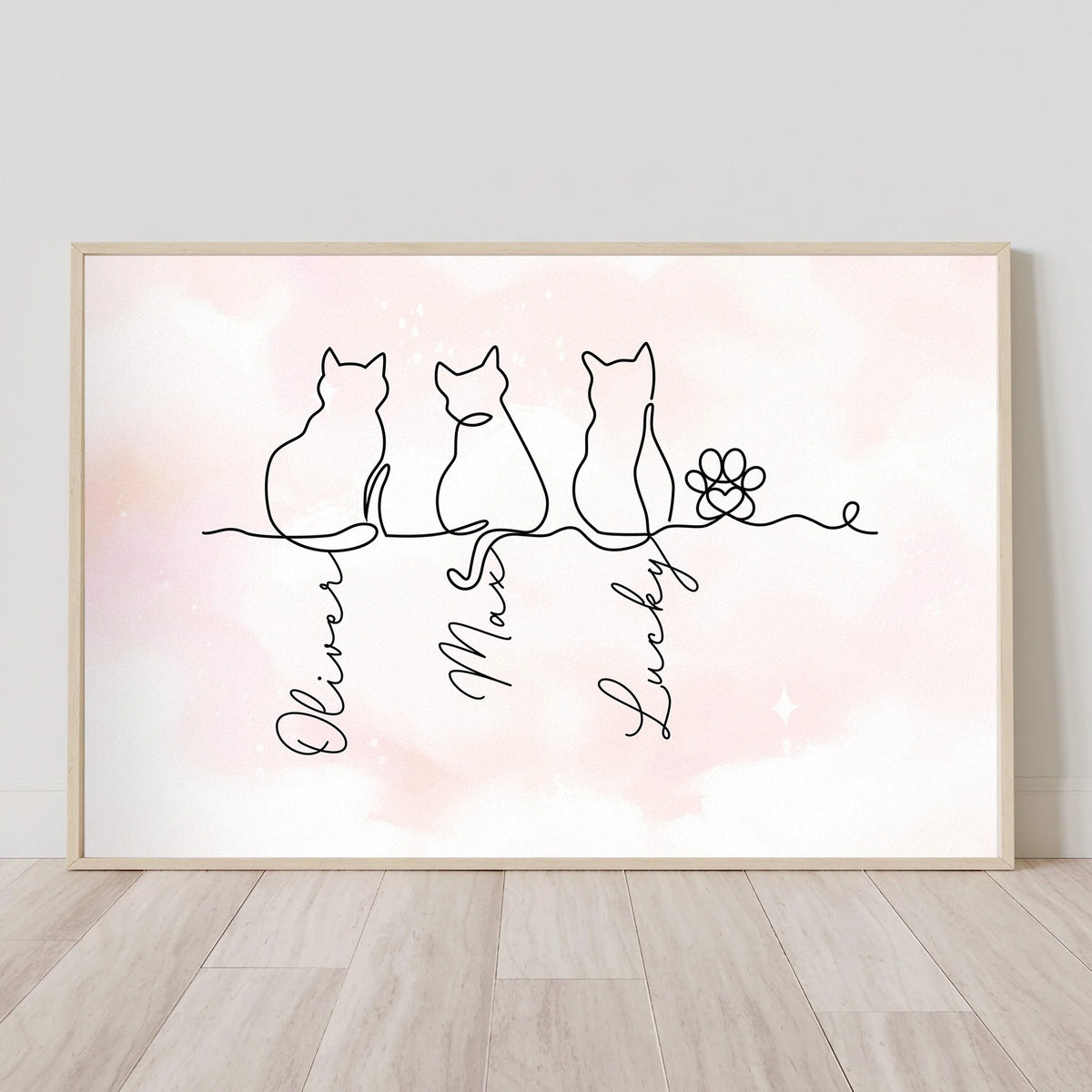 Personalisiertes Haustierposter – Geschenk für Katzenliebhaber
