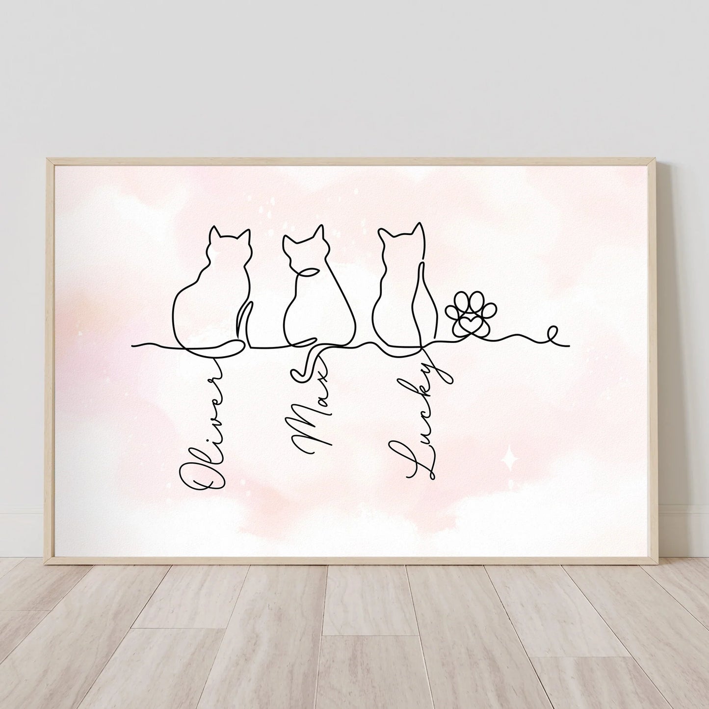 Personalisiertes Haustierposter – Geschenk für Katzenliebhaber