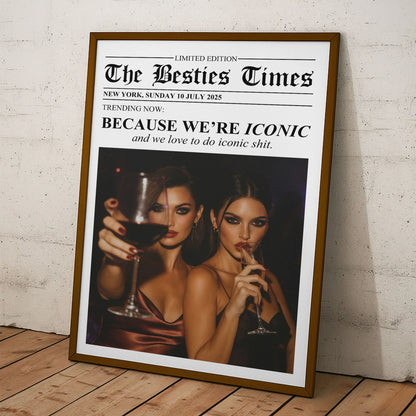 Personalisiertes Fotoposter – Die Freundschafts-Zeitung
