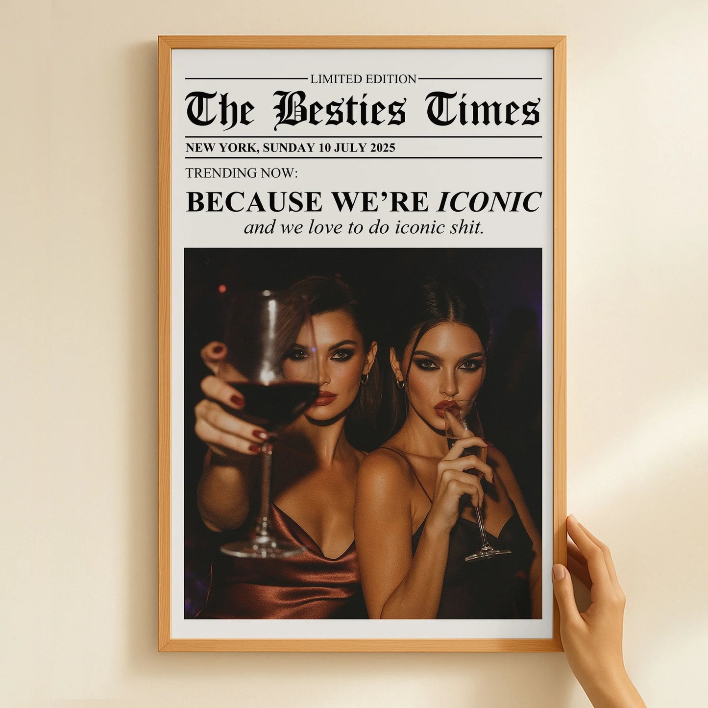 Personalisiertes Fotoposter – Die Freundschafts-Zeitung