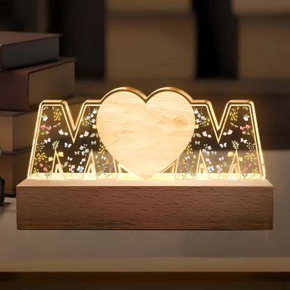 Personalisierte LED-Lampe mit Foto & Gravur