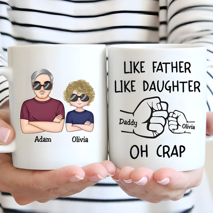 Personalisierte Tasse – Like Father Like Daughter
