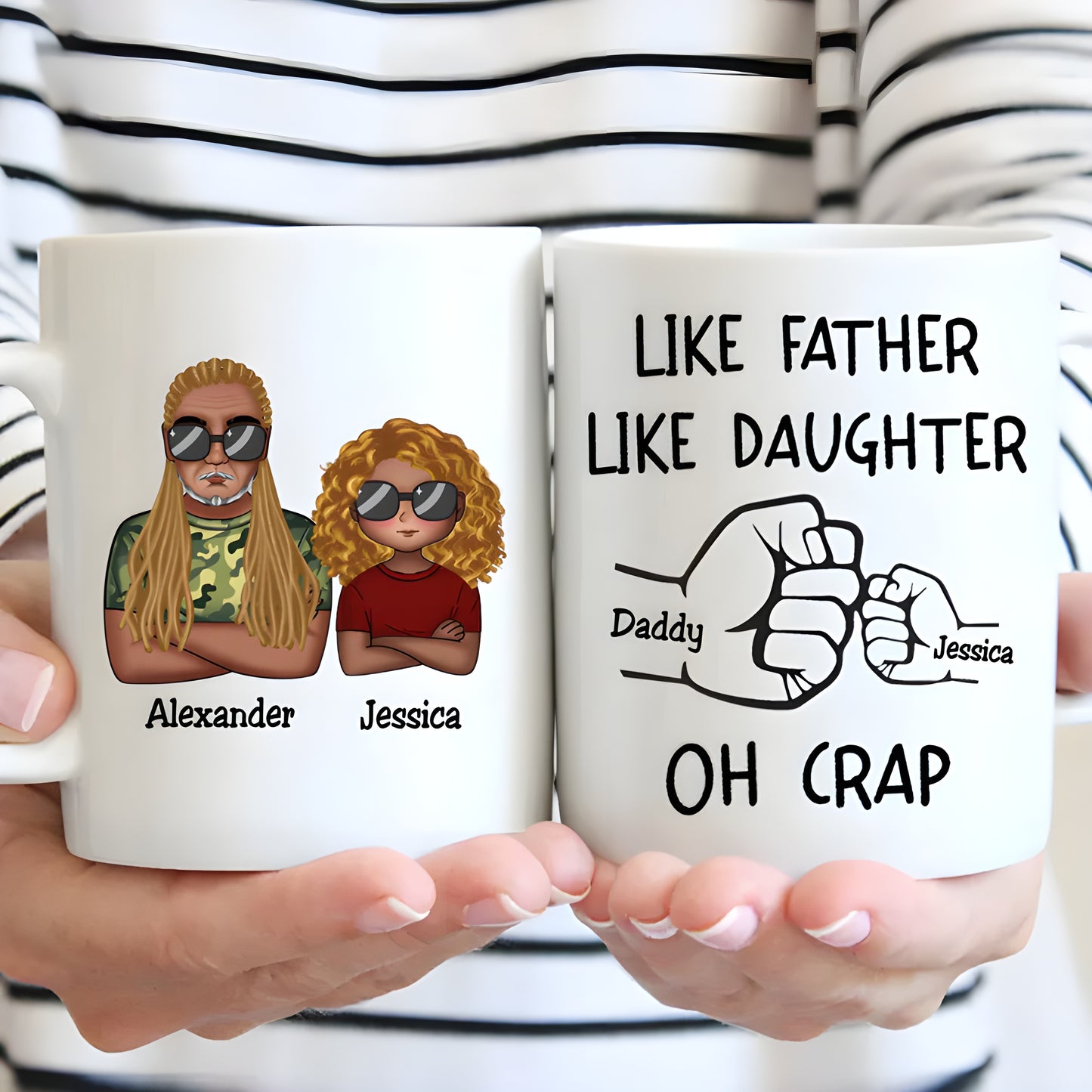 Personalisierte Tasse – Like Father Like Daughter