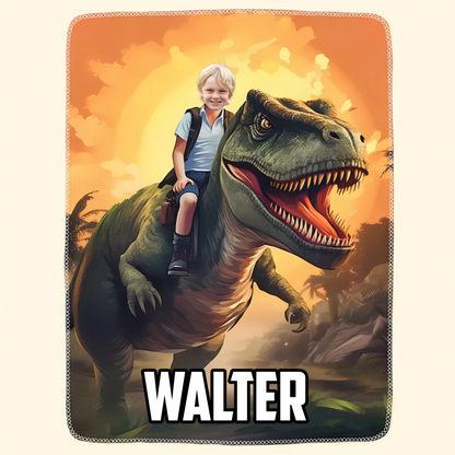Personalisierte Decke – Dinosaurier